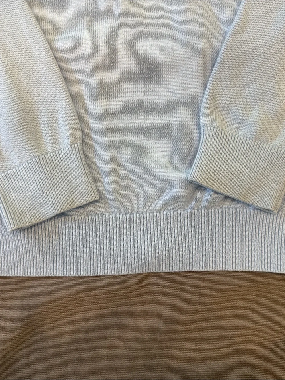 Vineyard Vines Men's Light Blue Quarter-Zip Sweater